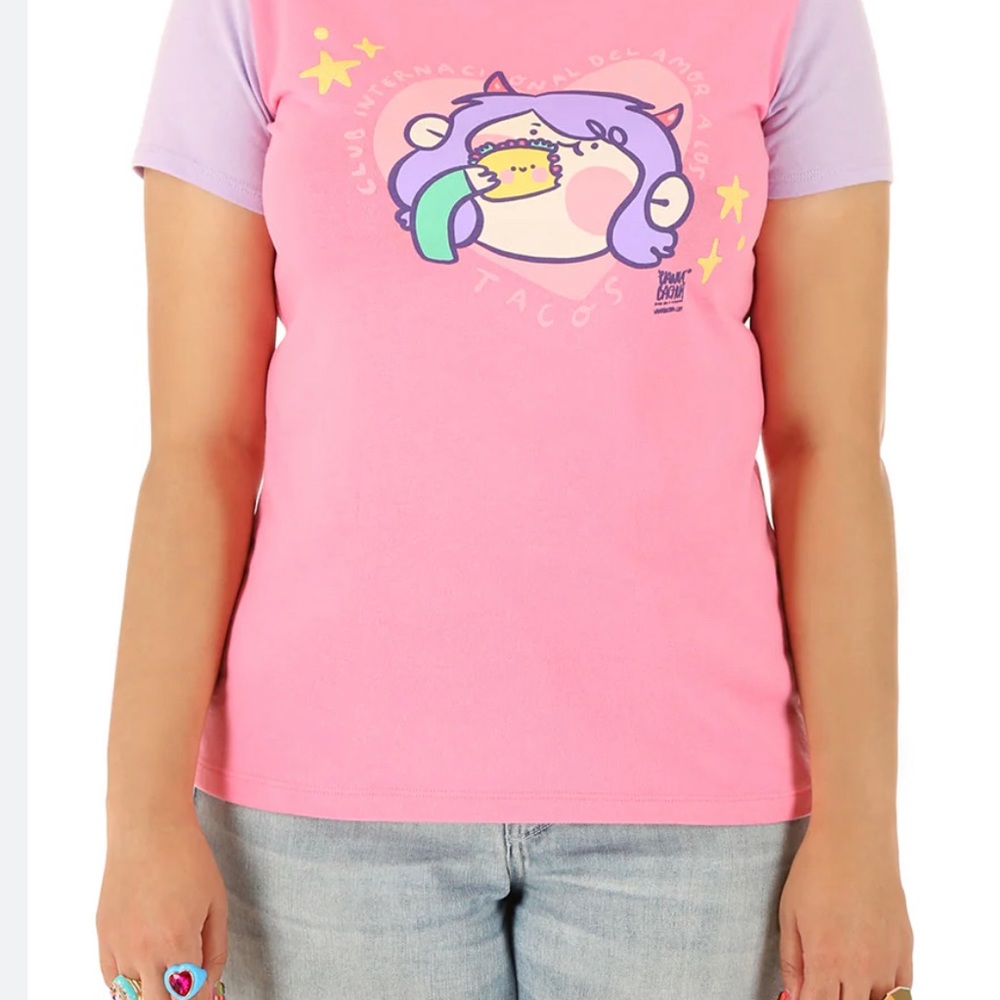 Graphic Tee 💖🌮 taco girl. Size XL adult women